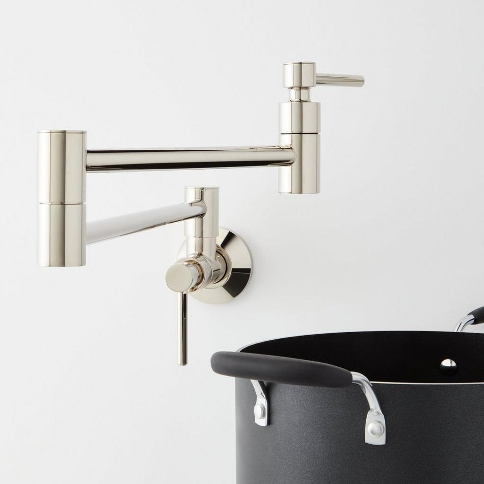 Modern Retractable Wall-Mount Pot Filler Faucet, , large image number 13