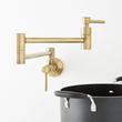 Modern Retractable Wall-Mount Pot Filler Faucet, , large image number 0