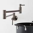 Modern Retractable Wall-Mount Pot Filler Faucet, , large image number 6