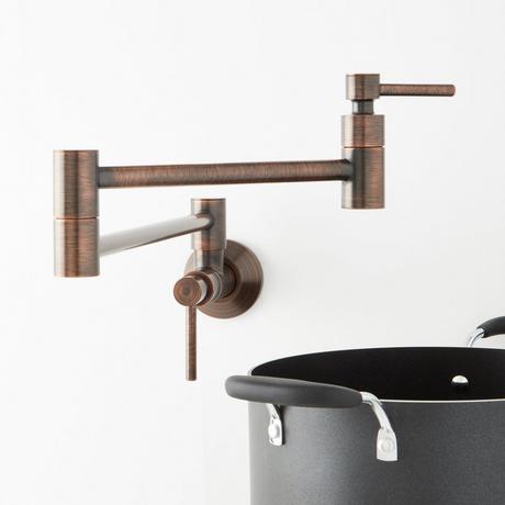 Modern Retractable Wall-Mount Pot Filler Faucet