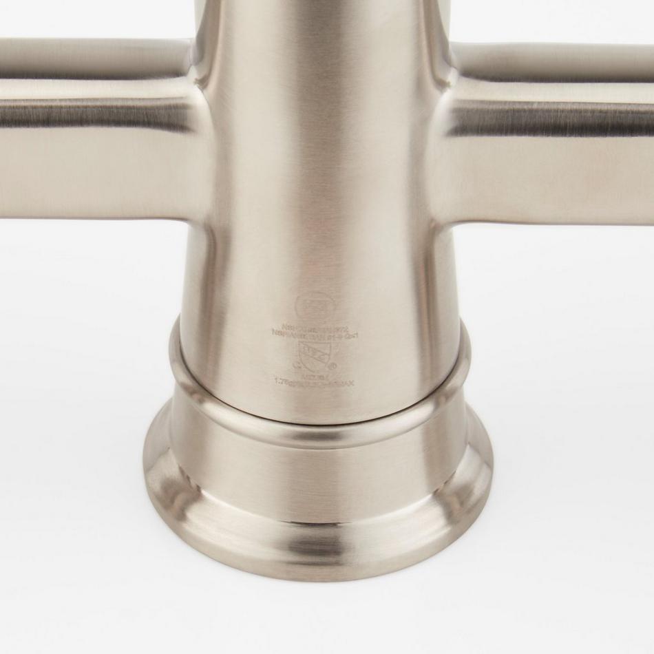 Beasley Bridge Kitchen Faucet with Pull-Down Spring Spout - Stainless Steel, , large image number 4