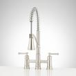 Beasley Bridge Kitchen Faucet with Pull-Down Spring Spout, , large image number 2