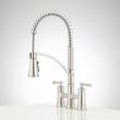 Beasley Bridge Kitchen Faucet with Pull-Down Spring Spout, , large image number 3