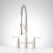 Beasley Bridge Kitchen Faucet with Pull-Down Spring Spout - Polished Nickel, , large image number 0