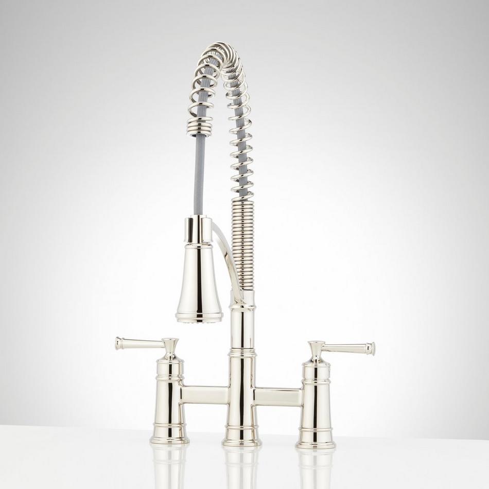 Beasley Bridge Kitchen Faucet with Pull-Down Spring Spout, , large image number 0