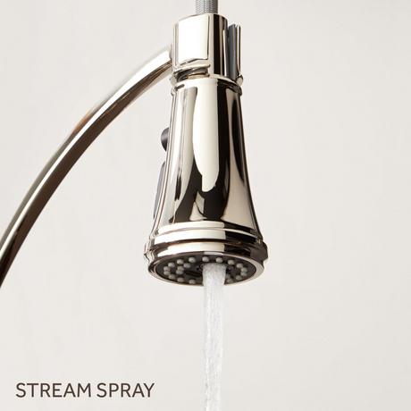 Beasley Bridge Kitchen Faucet with Pull-Down Spring Spout