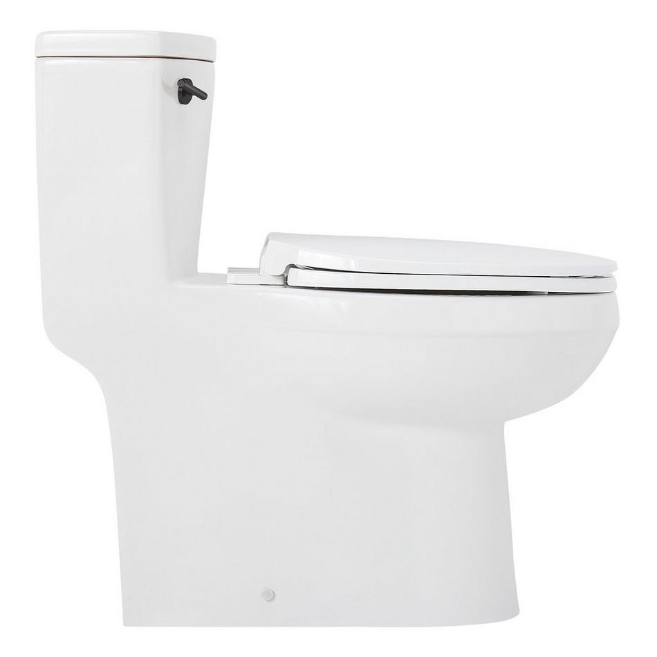 Brinstead One-Piece Elongated Skirted Toilet - Matte Black Handle, , large image number 3
