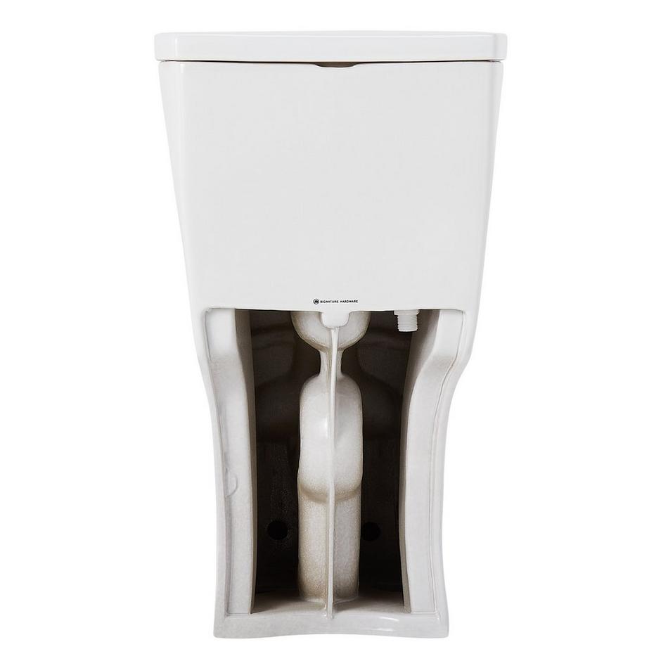 Brinstead One-Piece Elongated Skirted Toilet - Polished Nickel Handle, , large image number 4