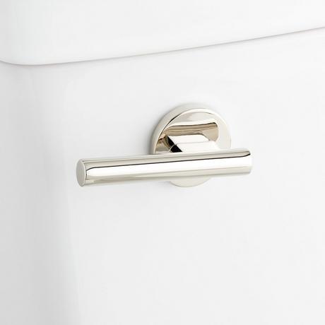 Brinstead One-Piece Elongated Skirted Toilet with Bidet - Polished Nickel Handle