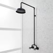 Baudette Exposed Pipe Wall-Mount Shower With Rainfall Shower Head, , large image number 4