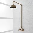 Baudette Exposed Pipe Wall-Mount Shower With Rainfall Shower Head, , large image number 1