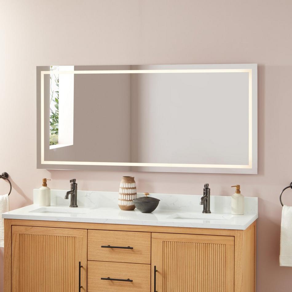 60" Donoma Lighted Mirror with Tunable LED and Anti-Fog, , large image number 1