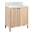 30" Bayliss Vanity with Rectangular Undermount Sink - Stoneware White - Carrara Marble - Widespread, , large image number 0