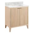 30" Bayliss Vanity with Rectangular Undermount Sink - Stoneware White - Carrara Marble - Single Hole, , large image number 0
