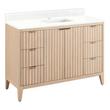 48" Bayliss Vanity with Rectangle Undermount Sink - Stoneware White - Feathered White - Single Hole, , large image number 0