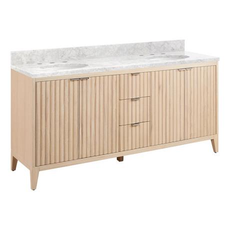 72" Bayliss Vanity with Undermount Sink - Stoneware White