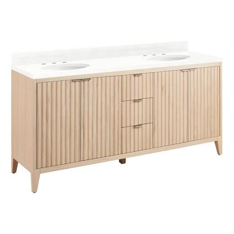 72" Bayliss Vanity with Undermount Sink - Stoneware White