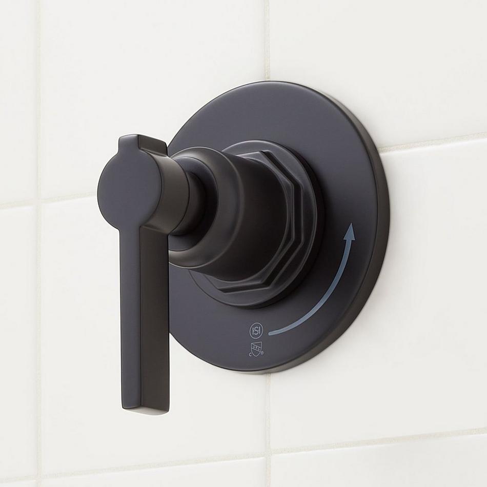 Greyfield In-Wall Shower Volume Control Handle and 1/2" Rough-In Valve - Matte Black, , large image number 0