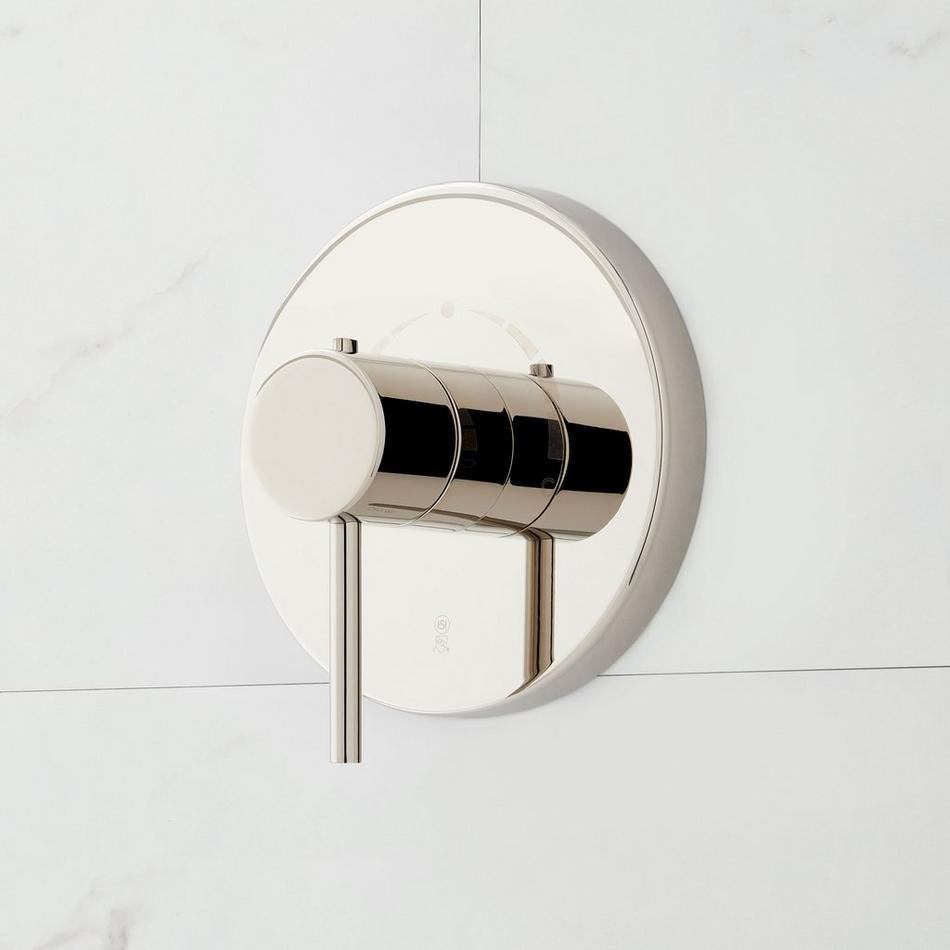 Lexia Thermostatic Shower Valve Trim and 1/2" Rough-In Valve - Polished Nickel, , large image number 0