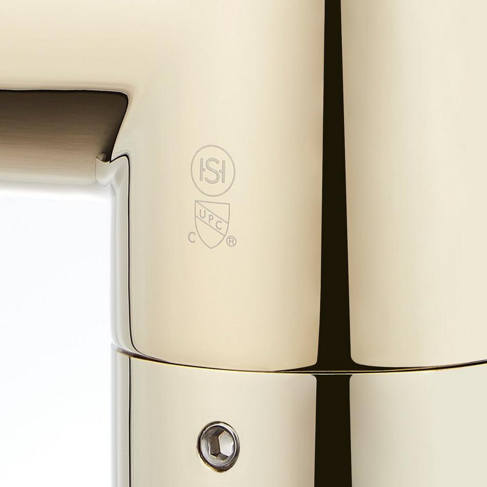 Lexia Freestanding Tub Faucet with Hand Shower - Polished Brass, , large image number 3
