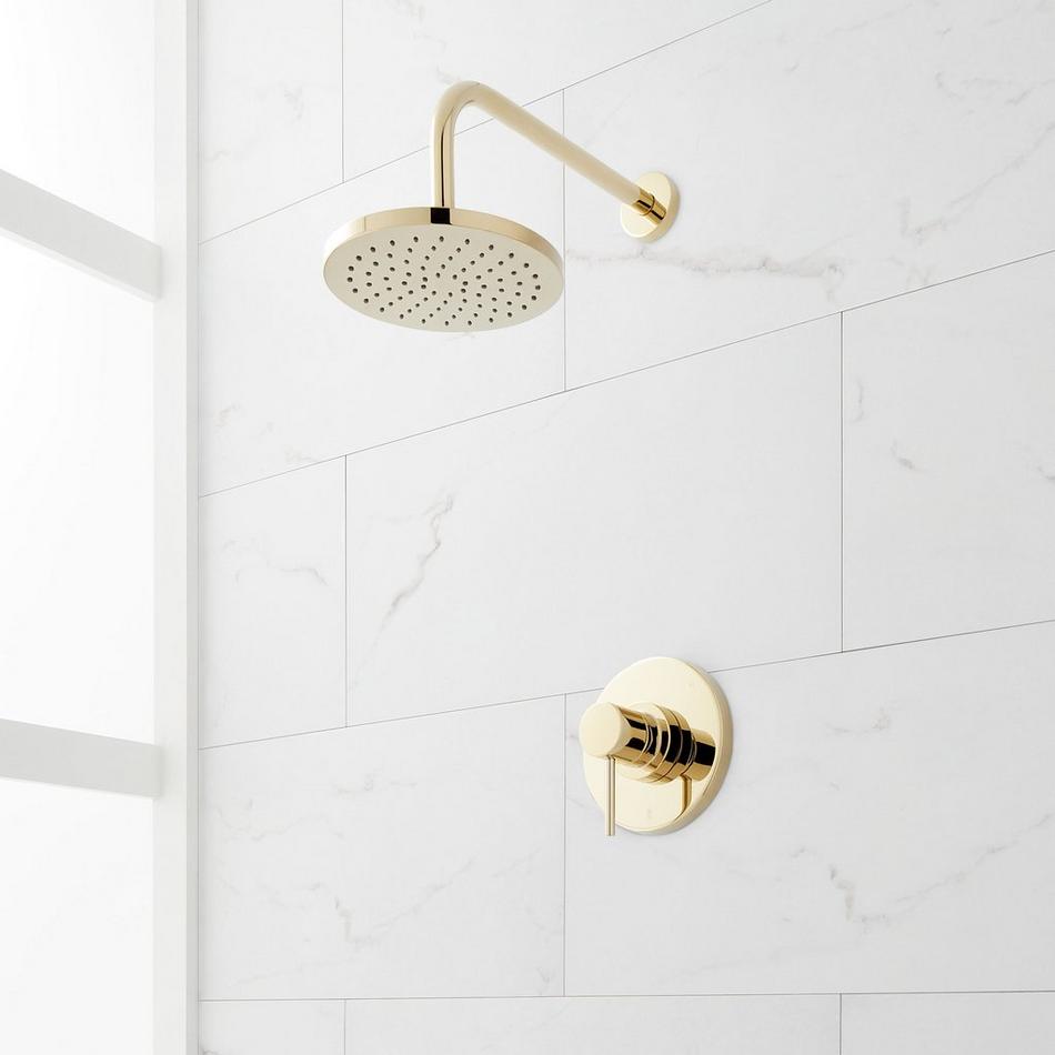 Lexia Pressure Balance Shower Set - Polished Brass, , large image number 0