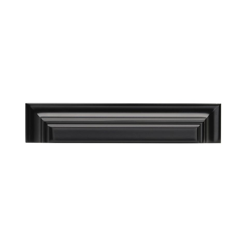 3-3/4" Gilderoy Cup Pull - Matte Black, , large image number 1