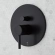 Lattimore Shower System with Rainfall Shower Head & Hand Shower - Matte Black, , large image number 2