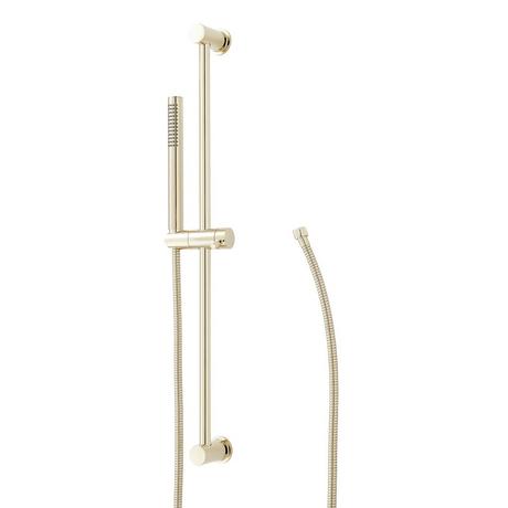 Contemporary Tubular Hand Shower and Slide Bar with Hose