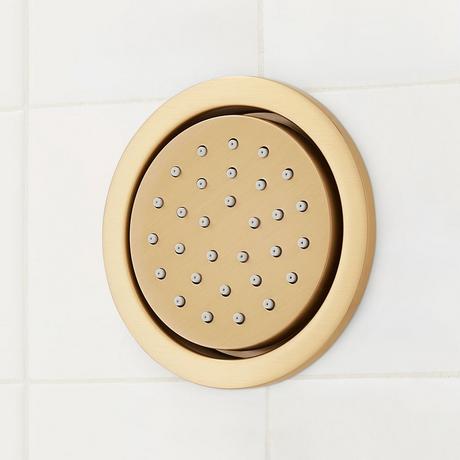 Greyfield Thermostatic Shower System with 3 Body Sprays and Hand Shower