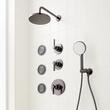 Greyfield Thermostatic Shower System with 3 Body Sprays and Hand Shower, , large image number 4