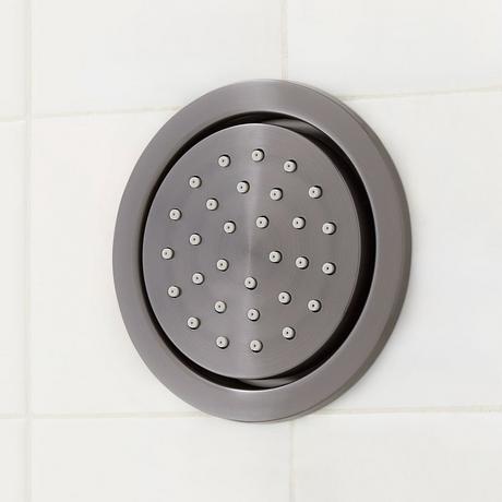 Greyfield Thermostatic Shower System with 3 Body Sprays and Hand Shower