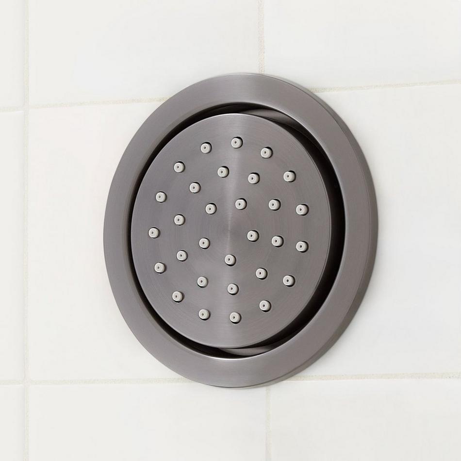 Greyfield Thermostatic Shower System with 3 Body Sprays and Hand Shower - Gunmetal, , large image number 6
