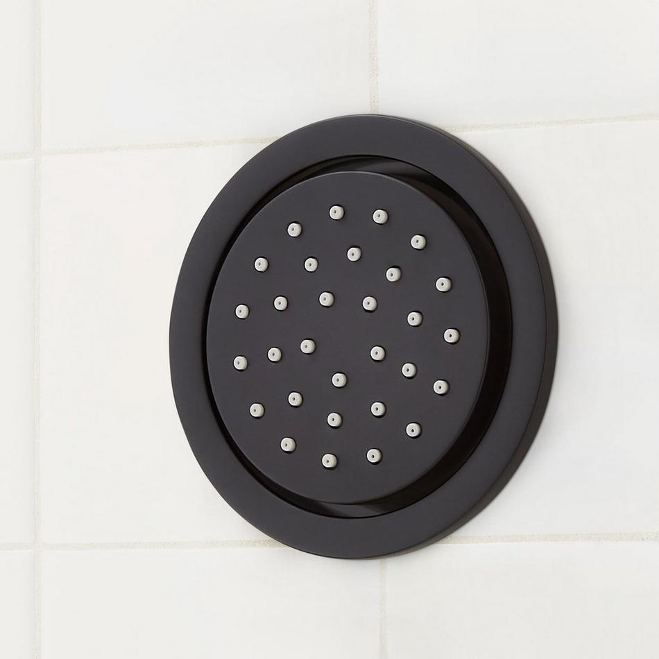 Greyfield Thermostatic Shower System with 3 Body Sprays and Hand Shower - Matte Black, , large image number 6