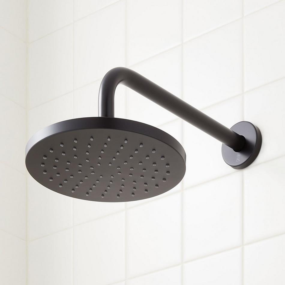 Greyfield Thermostatic Shower System with 3 Body Sprays and Hand Shower - Matte Black, , large image number 1