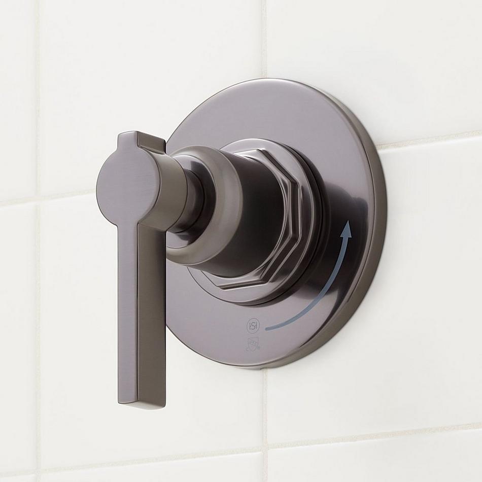Greyfield Thermostatic Shower System with Hand Shower - Gunmetal, , large image number 3