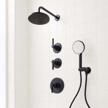 Greyfield Thermostatic Shower System with Hand Shower