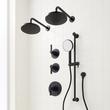 Greyfield Thermostatic Shower System with Dual Showerheads, Slide Bar & Hand Shower, , large image number 5