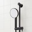 Greyfield Thermostatic Shower System With Dual Showerheads, Slide Bar and Hand Shower - Matte Black, , large image number 5