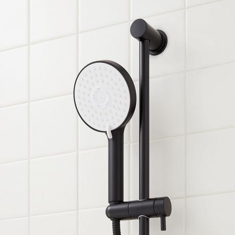 Greyfield Thermostatic Shower System with Dual Showerheads, Slide Bar & Hand Shower