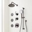 Greyfield Thermostatic Shower System with 3 Body Sprays, Slide Bar and Hand Shower, , large image number 4