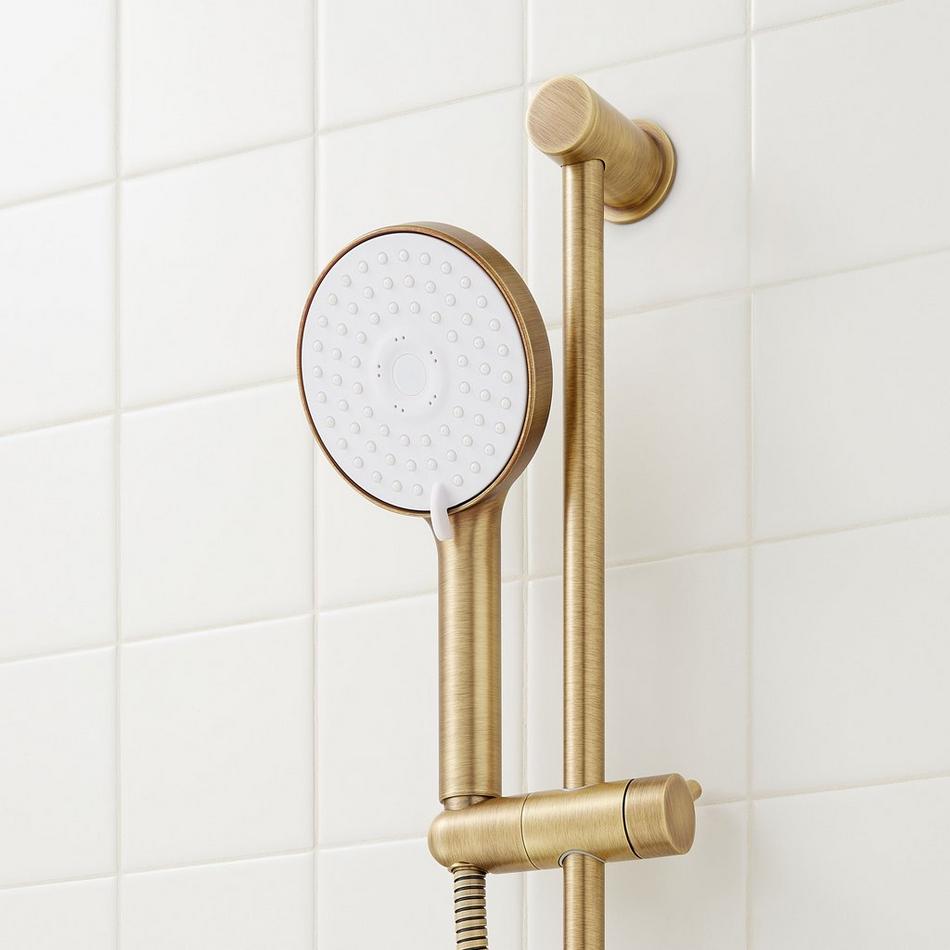 Greyfield Thermostatic Shower System with Slide Bar and Hand Shower, , large image number 11