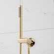 Lexia Thermostatic Shower System with Dual Showerheads and Hand Shower - Polished Brass, , large image number 5