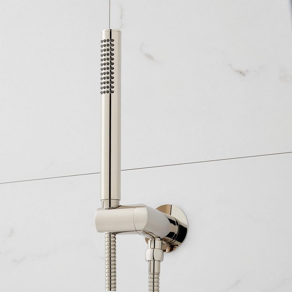 Lexia Thermostatic Shower System with Dual Showerheads and Hand Shower - Polished Nickel, , large image number 5