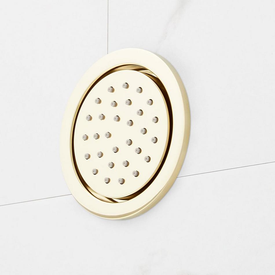 Lexia Thermostatic Shower System with 3 Body Sprays and Hand Shower - Polished Brass, , large image number 6