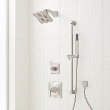 Vilamonte Pressure Balance Shower System with Slide Bar and Hand Shower