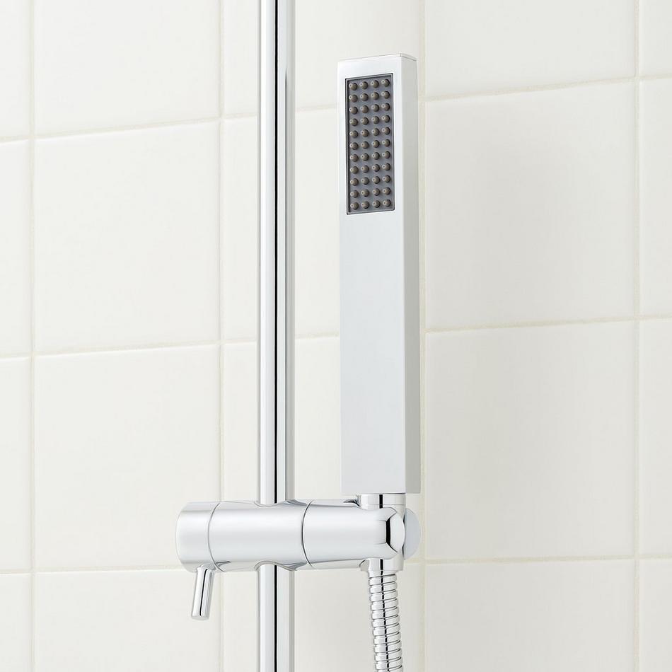 Vilamonte Pressure Balance Shower System with Slide Bar and Hand Shower - Chrome, , large image number 4