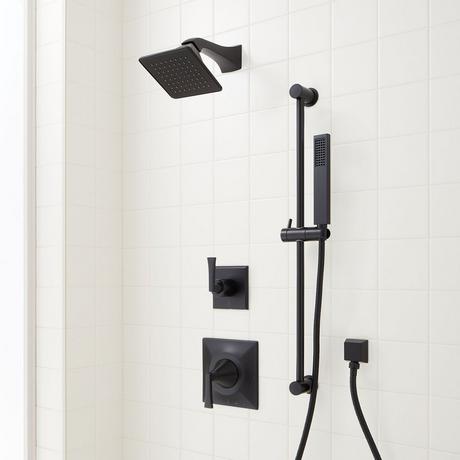 Vilamonte Pressure Balance Shower System with Slide Bar and Hand Shower