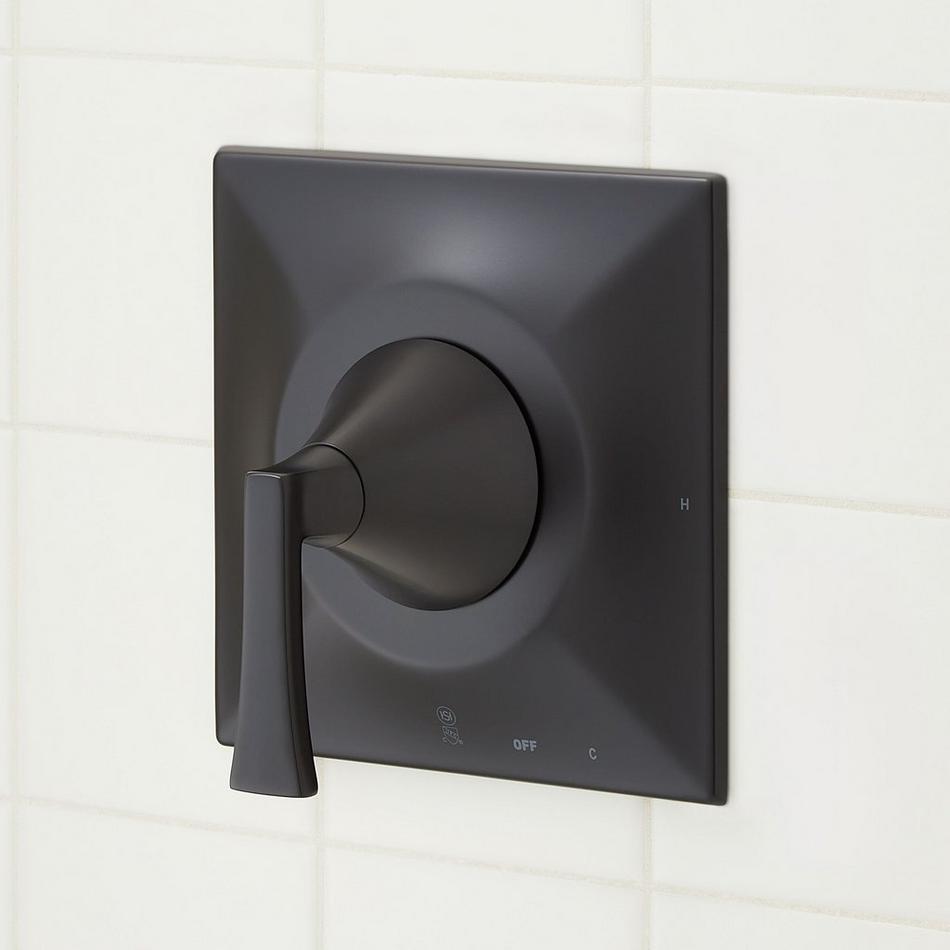 Vilamonte Pressure Balance Shower System with Slide Bar and Hand Shower - Matte Black, , large image number 3