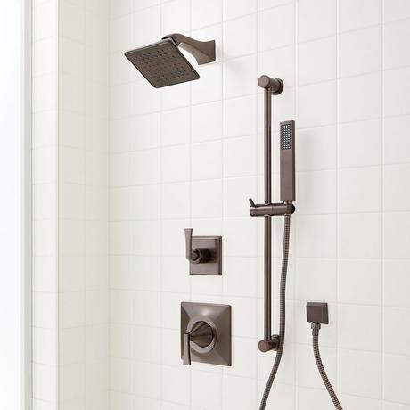 Vilamonte Pressure Balance Shower System with Slide Bar and Hand Shower