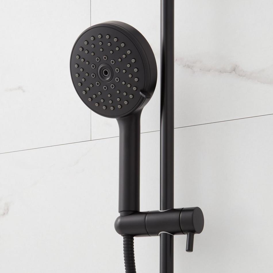 Provincetown Pressure Balance Shower System with Slide Bar and Hand Shower - Matte Black, , large image number 4